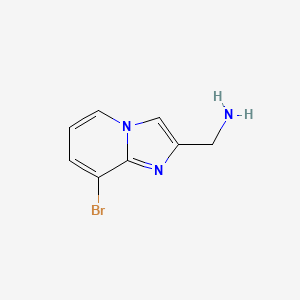 molecular formula C8H8BrN3 B2401705 (8-Bromoimidazo[1,2-a]pyridin-2-yl)methanamine CAS No. 1216313-40-4