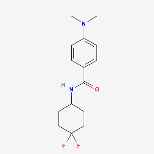 molecular formula C15H20F2N2O B2401748 N-(4,4-difluorocyclohexyl)-4-(dimethylamino)benzamide CAS No. 2034461-75-9