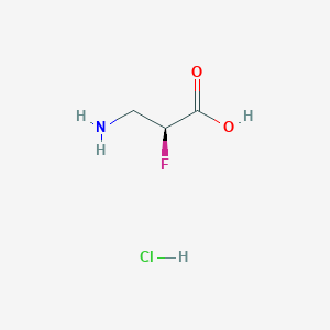 molecular formula C3H7ClFNO2 B2401761 (s)-3-Amino-2-fluoropropanoic acid hcl CAS No. 1414874-20-6