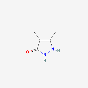 molecular formula C5H8N2O B2401762 3,4-dimethyl-1H-pyrazol-5-ol CAS No. 145092-15-5; 4344-72-3; 6628-22-4