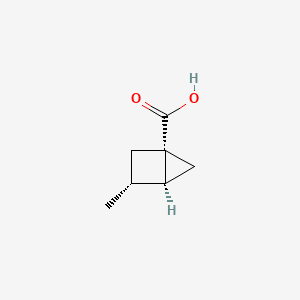 molecular formula C7H10O2 B2401763 (1S,3R,4S)-3-甲基双环[2.1.0]戊烷-1-羧酸 CAS No. 2410594-59-9