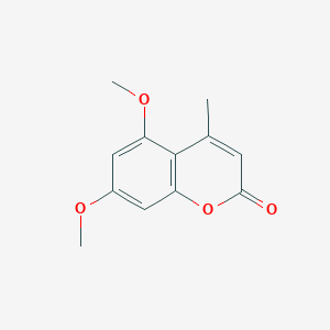molecular formula C12H12O4 B2401798 5,7-二甲氧基-4-甲基香豆素 CAS No. 6093-80-7