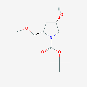 molecular formula C11H21NO4 B2401808 (2S,4S)-叔丁基4-羟基-2-(甲氧基甲基)吡咯烷-1-羧酸酯 CAS No. 1207853-51-7