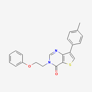 B2401812 7-(4-methylphenyl)-3-(2-phenoxyethyl)thieno[3,2-d]pyrimidin-4(3H)-one CAS No. 1207041-91-5