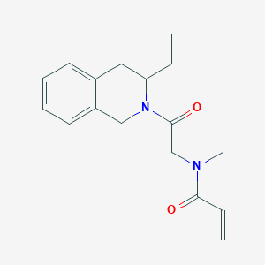 molecular formula C17H22N2O2 B2401831 N-[2-(3-Ethyl-3,4-dihydro-1H-isoquinolin-2-yl)-2-oxoethyl]-N-methylprop-2-enamide CAS No. 2200103-29-1