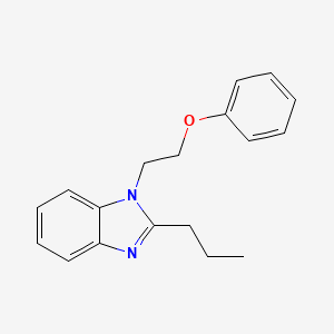 molecular formula C18H20N2O B2401832 1-(2-Phenoxyethyl)-2-propylbenzimidazole CAS No. 431931-75-8