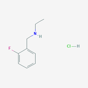molecular formula C9H13ClFN B2401839 N-(2-Fluorobenzyl)ethanamine hydrochloride CAS No. 1158378-87-0; 64567-25-5
