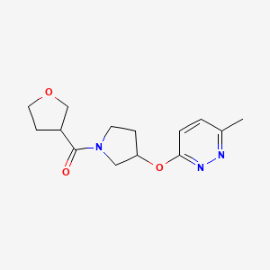 (3-((6-Methylpyridazin-3-yl)oxy)pyrrolidin-1-yl)(tetrahydrofuran-3-yl)methanone