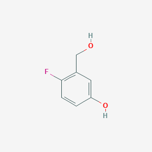 molecular formula C7H7FO2 B2401854 4-Fluoro-3-(hydroxymethyl)phenol CAS No. 438049-37-7