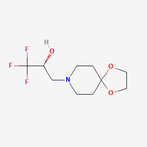 (2R)-3-{1,4-dioxa-8-azaspiro[4.5]decan-8-yl}-1,1,1-trifluoropropan-2-ol