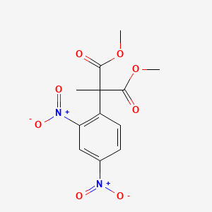 molecular formula C12H12N2O8 B2401861 Dimethyl 2-(2,4-dinitrophenyl)-2-methylmalonate CAS No. 861209-84-9
