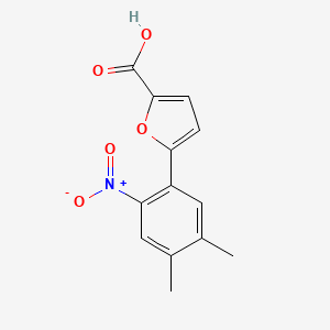 B2401883 5-(4,5-Dimethyl-2-nitrophenyl)furan-2-carboxylic acid CAS No. 1270120-16-5