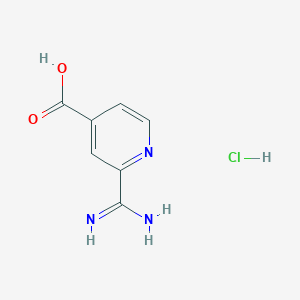B2401895 2-Carbamimidoylpyridine-4-carboxylic acid hydrochloride CAS No. 1797816-33-1