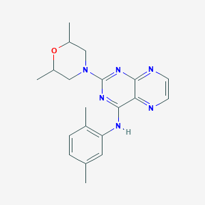 molecular formula C20H24N6O B2401901 2-(2,6-dimethylmorpholin-4-yl)-N-(2,5-dimethylphenyl)pteridin-4-amine CAS No. 946349-53-7