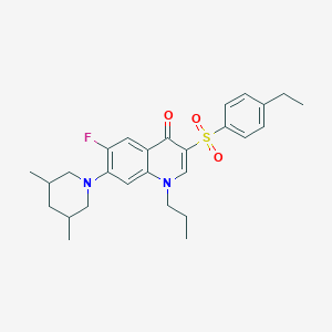 7-(3,5-dimethylpiperidin-1-yl)-3-((4-ethylphenyl)sulfonyl)-6-fluoro-1-propylquinolin-4(1H)-one