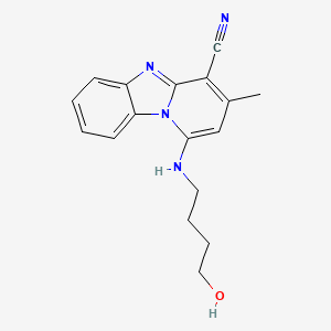 1-(4-Hydroxybutylamino)-3-methylpyrido[1,2-a]benzimidazole-4-carbonitrile