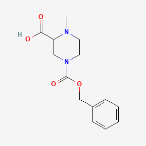 1-Methyl-4-phenylmethoxycarbonylpiperazine-2-carboxylic acid