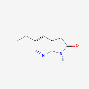 2h-Pyrrolo[2,3-b]pyridin-2-one,5-ethyl-1,3-dihydro-