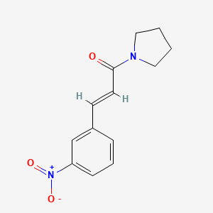 1-[(2E)-3-(3-nitrophenyl)prop-2-enoyl]pyrrolidine