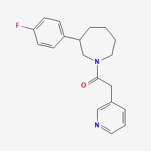 molecular formula C19H21FN2O B2401995 1-(3-(4-Fluorophenyl)azepan-1-yl)-2-(pyridin-3-yl)ethanone CAS No. 1798512-81-8