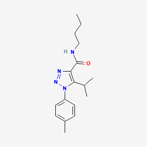 molecular formula C17H24N4O B2402012 N-butyl-5-isopropyl-1-(p-tolyl)-1H-1,2,3-triazole-4-carboxamide CAS No. 954789-67-4