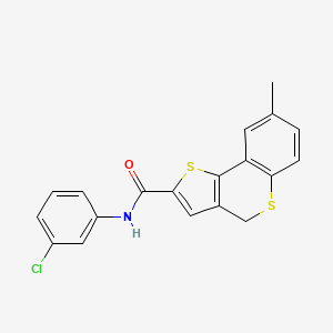 molecular formula C19H14ClNOS2 B2402030 N-(3-chlorophenyl)-8-methyl-4H-thieno[3,2-c]thiochromene-2-carboxamide CAS No. 477887-22-2