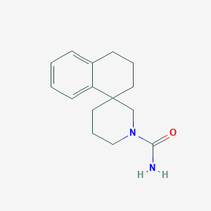 molecular formula C15H20N2O B2402035 Spiro[2,3-dihydro-1H-naphthalene-4,3'-piperidine]-1'-carboxamide CAS No. 2124623-65-8