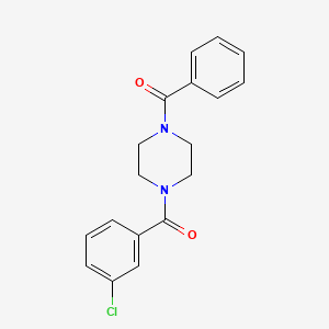 molecular formula C18H17ClN2O2 B2402060 1-Benzoyl-4-(3-chlorobenzoyl)piperazine CAS No. 708981-95-7