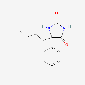 molecular formula C13H16N2O2 B2402079 5-丁基-5-苯基咪唑烷-2,4-二酮 CAS No. 36309-62-3