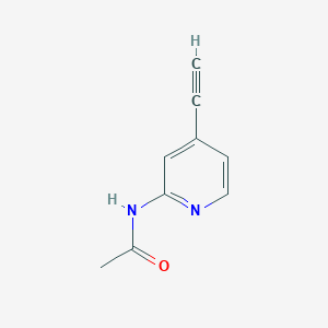 molecular formula C9H8N2O B2402089 N-(4-乙炔基吡啶-2-基)乙酰胺 CAS No. 1445876-40-3
