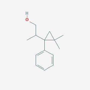 molecular formula C14H20O B2402099 2-(2,2-Dimethyl-1-phenylcyclopropyl)propan-1-ol CAS No. 2248348-73-2