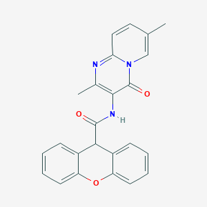 B2402105 N-(2,7-dimethyl-4-oxo-4H-pyrido[1,2-a]pyrimidin-3-yl)-9H-xanthene-9-carboxamide CAS No. 946336-91-0