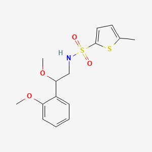 molecular formula C15H19NO4S2 B2402120 N-(2-甲氧基-2-(2-甲氧基苯基)乙基)-5-甲基噻吩-2-磺酰胺 CAS No. 1795472-25-1