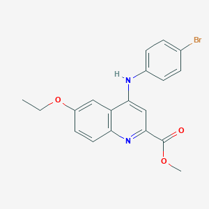 molecular formula C19H17BrN2O3 B2402147 Methyl 4-(4-bromoanilino)-6-ethoxyquinoline-2-carboxylate CAS No. 1206990-00-2