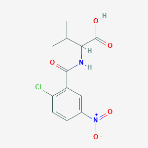 2-[(2-Chloro-5-nitrophenyl)formamido]-3-methylbutanoic acid