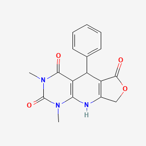 11,13-Dimethyl-8-phenyl-5-oxa-2,11,13-triazatricyclo[7.4.0.0^{3,7}]trideca-1(9),3(7)-diene-6,10,12-trione