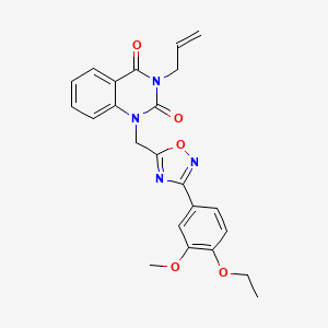 3-allyl-1-((3-(4-ethoxy-3-methoxyphenyl)-1,2,4-oxadiazol-5-yl)methyl)quinazoline-2,4(1H,3H)-dione