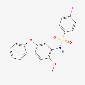 4-iodo-N-(2-methoxydibenzofuran-3-yl)benzenesulfonamide