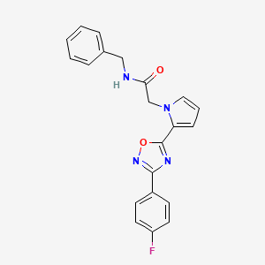 N-benzyl-2-{2-[3-(4-fluorophenyl)-1,2,4-oxadiazol-5-yl]-1H-pyrrol-1-yl}acetamide