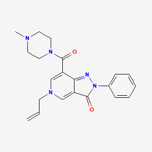 5-allyl-7-(4-methylpiperazine-1-carbonyl)-2-phenyl-2H-pyrazolo[4,3-c]pyridin-3(5H)-one