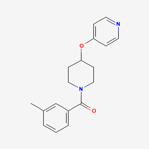 (4-(Pyridin-4-yloxy)piperidin-1-yl)(m-tolyl)methanone