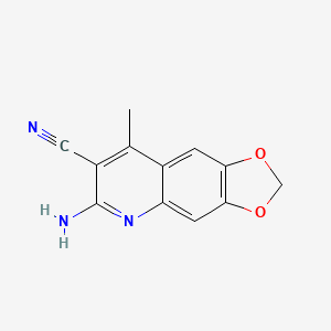 6-Amino-8-methyl-[1,3]dioxolo[4,5-g]quinoline-7-carbonitrile
