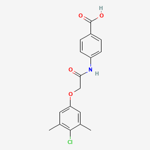 4-[2-(4-Chloro-3,5-dimethylphenoxy)acetylamino]benzoic acid