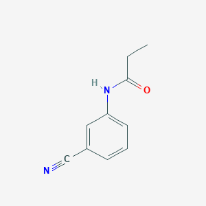 molecular formula C10H10N2O B2402279 N-(3-cyanophenyl)propanamide CAS No. 349640-71-7
