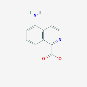 molecular formula C11H10N2O2 B2402285 甲基5-氨基异喹啉-1-羧酸酯 CAS No. 75795-42-5