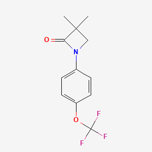 3,3-Dimethyl-1-[4-(trifluoromethoxy)phenyl]azetidin-2-one