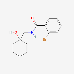 2-bromo-N-[(1-hydroxycyclohex-2-en-1-yl)methyl]benzamide