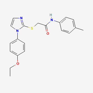 2-[1-(4-ethoxyphenyl)imidazol-2-yl]sulfanyl-N-(4-methylphenyl)acetamide
