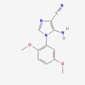 5-amino-1-(2,5-dimethoxyphenyl)-1H-imidazole-4-carbonitrile