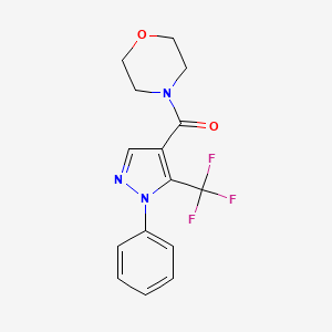 morpholino[1-phenyl-5-(trifluoromethyl)-1H-pyrazol-4-yl]methanone